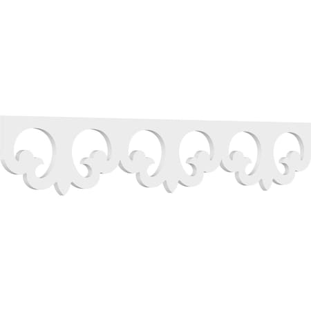 Ekena Millwork Leora Architectural Grade PVC Running Trim, 8"H x 5/8"P x 48"L RUNP08X0625X48LEO